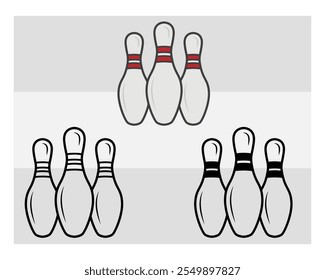 Bowling, Bowling Silhouette, Bowling Game, Bowling Ball, Strike, Pins Png, Outline, Clipart, Clipart