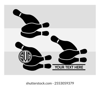 Bowling, Bowling Silhouette, Bowling Game, Bowling Ball, Strike, Pins Png, Outline, Clipart,