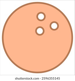 Bowling Simple Icon Vector Concept
