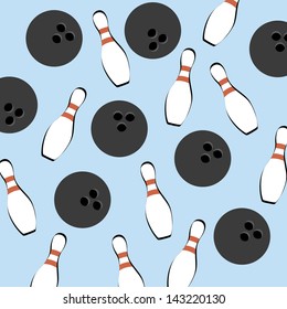 bowling skin over blue background vector illustration
