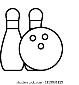 bowling skittle game 