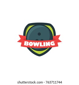 Bowling sport 3D element vector
