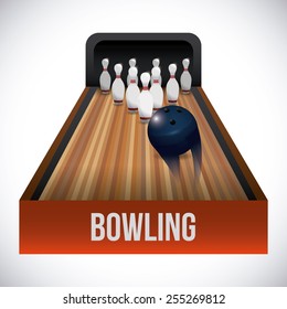 bowling lane vector