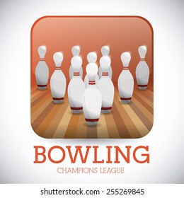 bowling sport design, vector illustration eps10 graphic 