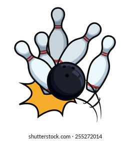 bowling sport design, vector illustration eps10 graphic 