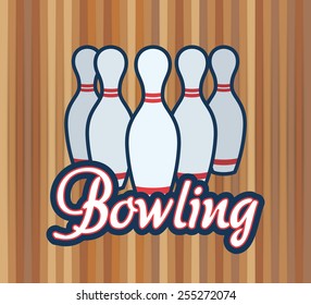 bowling sport design, vector illustration eps10 graphic 