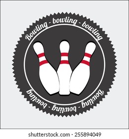 bowling sport design, vector illustration eps10 graphic 