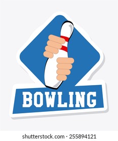 bowling sport design, vector illustration eps10 graphic 