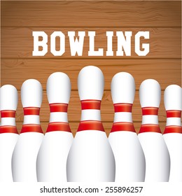 bowling sport design, vector illustration eps10 graphic 