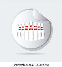 bowling sport design, vector illustration eps10 graphic 