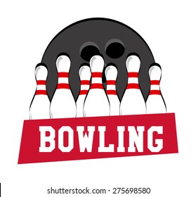 bowling sport design, vector illustration eps10 graphic 