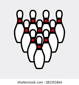 bowling sport design, vector illustration eps10 graphic 