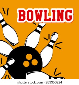 bowling sport design, vector illustration eps10 graphic 