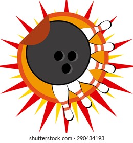 bowling sport design, vector illustration eps10 graphic 