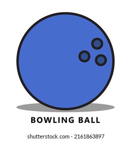 Bowling Sport Icon Cartoon. Bowling Ball Symbol Vector