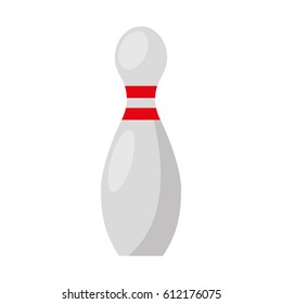 bowling sport isolated icon vector illustration design