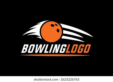 Bowling Sports Badge Logo Vector Illustration - Bowling logo.