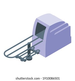 Bowling stand icon. Isometric of bowling stand vector icon for web design isolated on white background