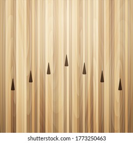 Bowling street wooden floor. Bowling alley background. Vector illustration