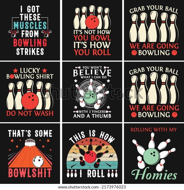 Bowling Strike\
Sport Typography Vector\
T-shirt