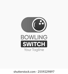 Bowling Switch Logo Design Template. Good for Business, Agency, Community and Organization.