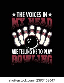 Bowling-t-Shirt-Design, FUN, ILLUSTRATION, POLO, BALL, TEAM, ETIKETT, BLCK, ROW, FARBE, VEKTOR 