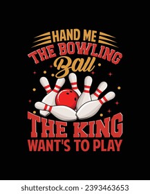 bowling t shirt design, FUN, ILLUSTRATION, POLO, BALL, TEAM, LABEL, BLCK, ROW, COLOR, VECTOR, 