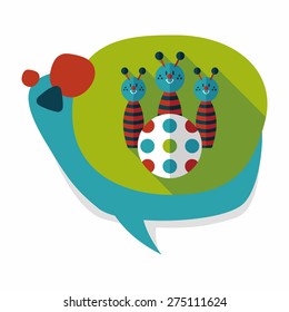 Bowling toy flat icon with long shadow,eps10