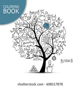 Bowling tree concept, sketch for your design