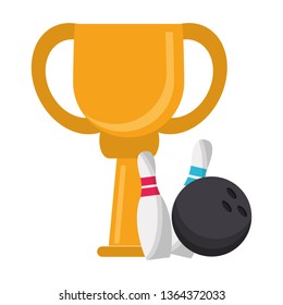 Bowling trophy cup championship
