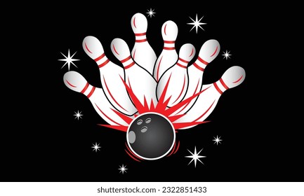Bowling Vector Art, Icons, and Graphics SVG Design, Bowling Ball Vector Illustration Design, Bowling Vector Art SVG Illustration Design. svg
