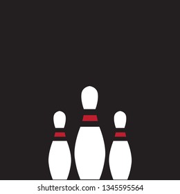 Bowling vector background