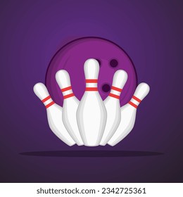 Bowling Vector Clipart, Bowling illustration, Sports illustration, Bowling Clipart, vector,  Game vector, Game tournament, champions league, Bowling Shot