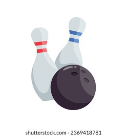 Bowling vector colorful stickers Icon Design illustration. EPS 10 File