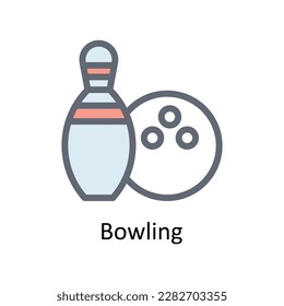 Iconos de contorno de vectores de bolas. Material gráfico simple