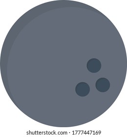 bowling vector flat color icon