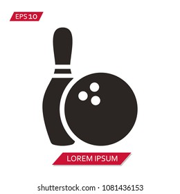 bowling Vector icon