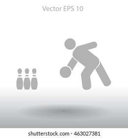 bowling vector icon