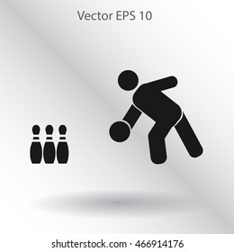 bowling vector icon