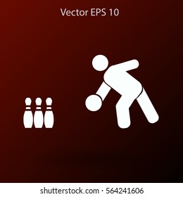 bowling vector icon