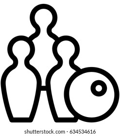 Bowling Vector Icon