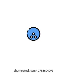 Bowling vector icon. Ball Bowling vector illustration