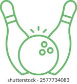 Bowling vector icon. Can be used for printing, mobile and web applications.