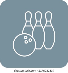 Bowling vector icon. Can be used for printing, mobile and web applications.