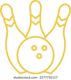 Bowling vector icon. Can be used for printing, mobile and web applications.