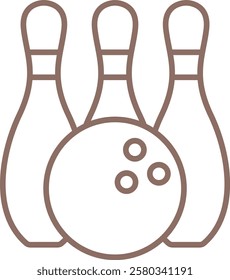 Bowling vector icon. Can be used for printing, mobile and web applications.