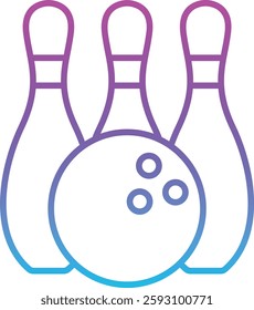 Bowling vector icon. Can be used for printing, mobile and web applications.