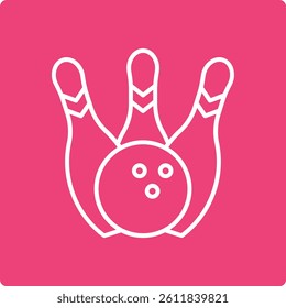 Bowling vector icon. Can be used for printing, mobile and web applications.