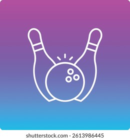 Bowling vector icon. Can be used for printing, mobile and web applications.