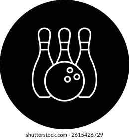 Bowling vector icon. Can be used for printing, mobile and web applications.